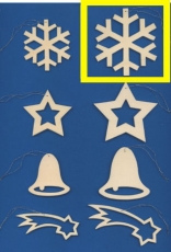 Baumbehang Schneeflocke 8 cm