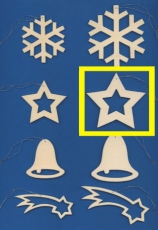 Baumbehang Stern 7 cm