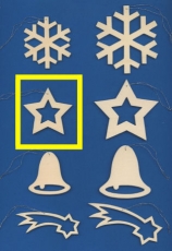 Baumbehang Stern 5,5 cm