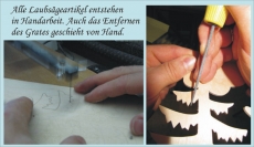 beleuchtetes Fensterbild "Wildf�tterung"