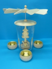 Pyramide im Trinkglas, Rehe