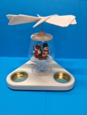 Pyramide im Cognacglas, dreieckig, Weihnachtsmann